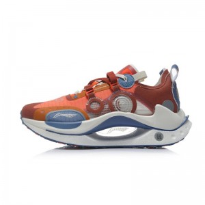 China Li-Ning 21SS Paris Fashion Week 绝影CRC Men's Running Shoes - Orange/White