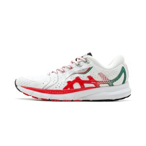 Paris Fashion Week China Li-Ning FURIOUS RIDER 4 IV Men's Stable Running Shoes - White/Red [ARZN009-3]
