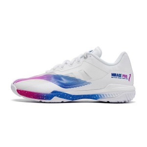 LiNing 2023 MIRAGE PRO Professional Badminton Game Shoes - White/Purple