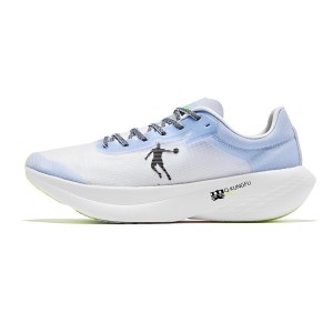 Qiaodan 2021 Feiying PB 1.0 Pro KungFu Marathon Professional Racing Shoes - Ice Blue
