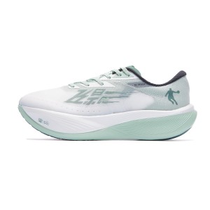 Qiaodan Flying Shadow PB 3.0 KungFu Marathon Carbon Plate Running Shoes - White/Green