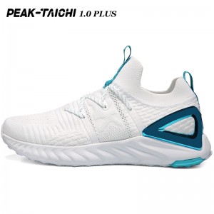 PEAK 2019 Summer New PEAK-"TAICHI" 1.0 Plus Smart Running Shoes - White/Blue