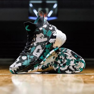 Anta Klay Thompson KT4 Limited Camouflage Edition Men's Basketball Shoes - Black/Green