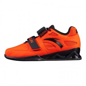 LUXIAOJUN X Anta 2021 New Men's Weightlifting Match Shoes - Orange