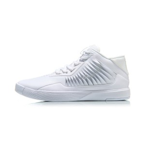 2018 Summer Lining Wade Men's High Top Basketball Culture Shoes - White