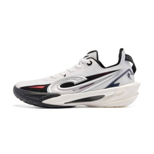 Qiaodan Fengci Rise 2.0 Low Men's Basketball Shoes - Black/White