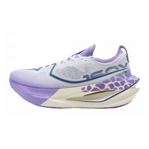 Xtep 160X 7.0 Pro Women Marathon Racing Shoes - White/Purple