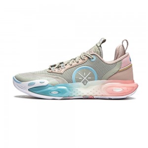 Way of Wade All City 12 Kids Youth Boys Basketball Shoes - Green/Brown/Pink