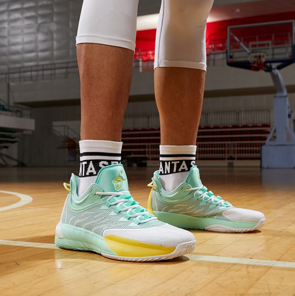 Anta x Gordon Hayward GH1 2020 Summer Low Basketball Sneakers - White/Green