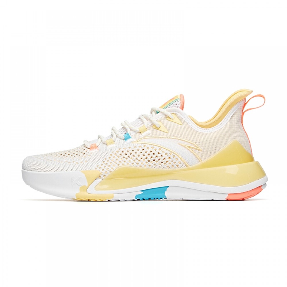 Anta KT-LIGHT 2020 Men's Basketball Sneakers - White/Yellow