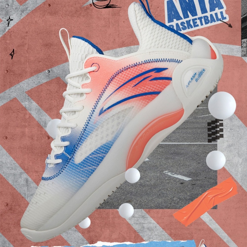 Anta 2022 Cement Bubble-2 Men's Professional Low outdoor Basketball ...