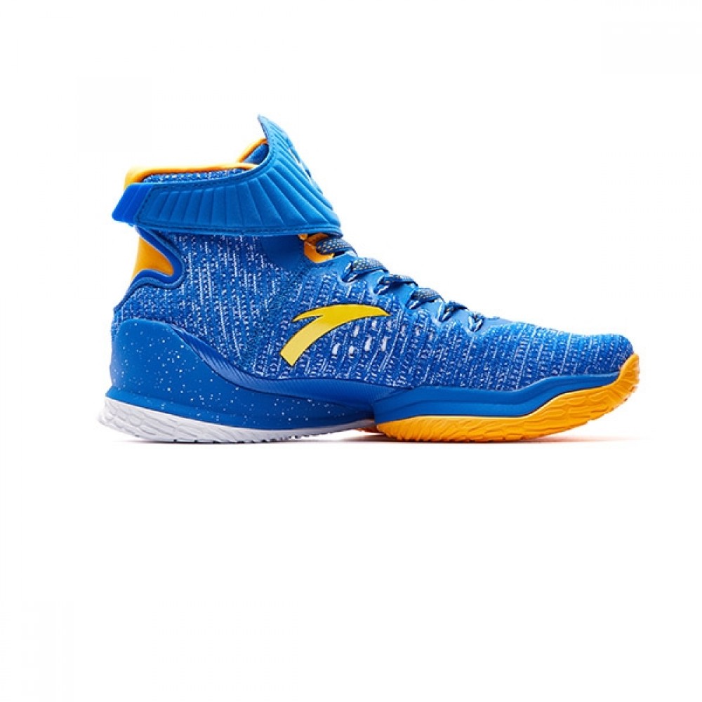 Anta 2017 Klay Thompson KT3 Professional Basketball Shoes- Blue/Yellow