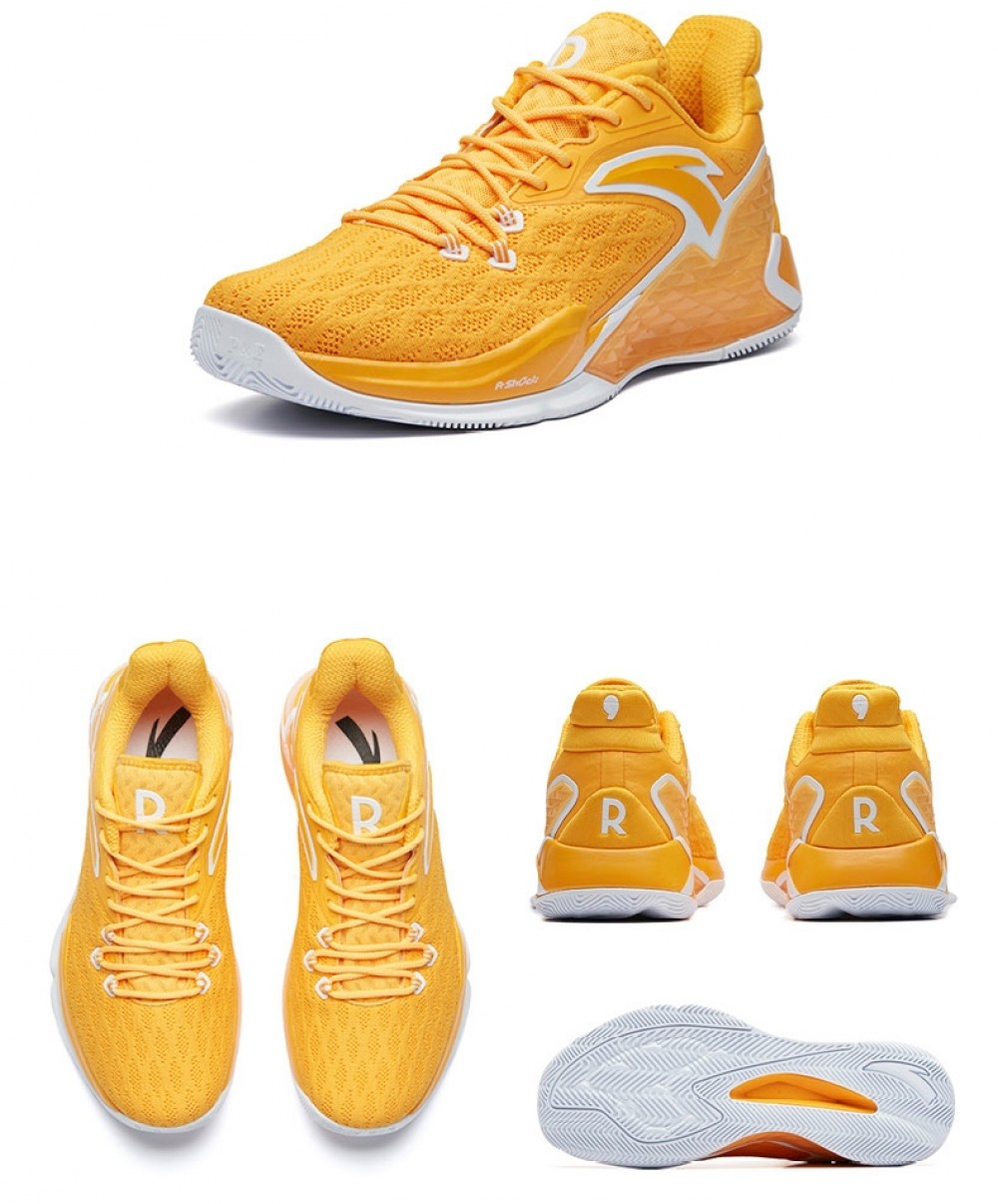 2019 Summer Anta Rajon Rondo RR5 Lakers NBA Basketball Shoes - Yellow/White