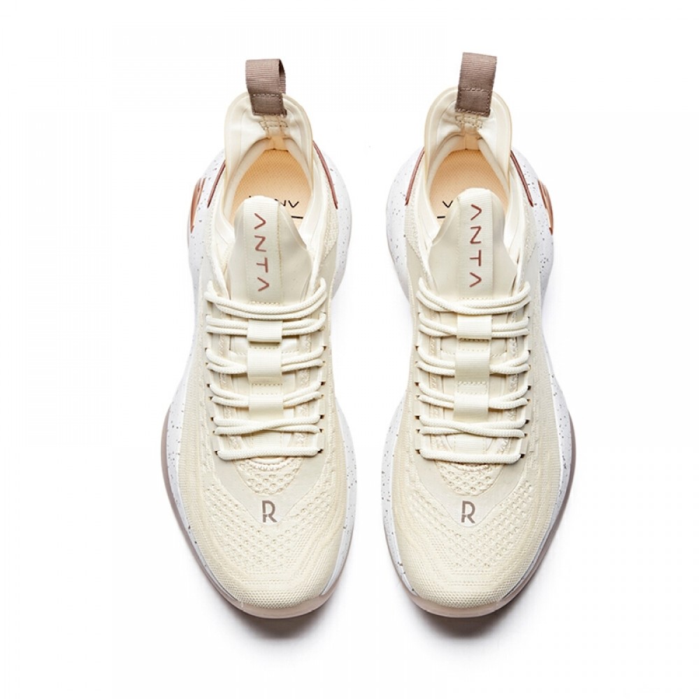 beige basketball shoes