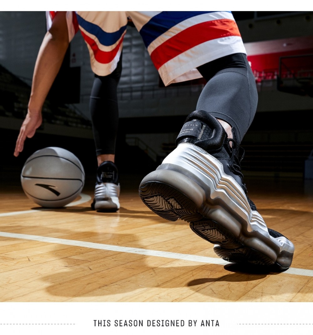 2020 Anta x NASA Blast off Men s Basketball Shoes Black White