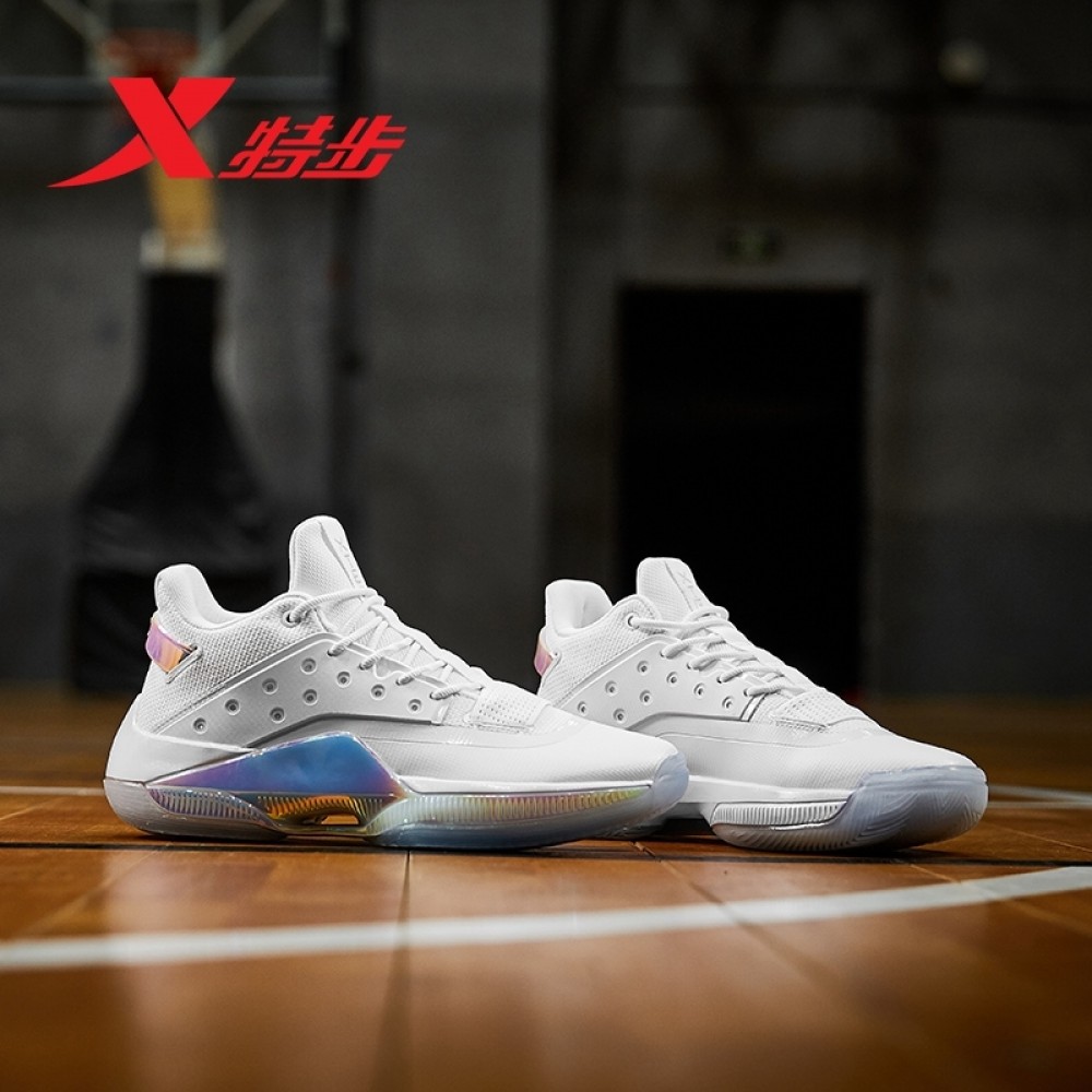 Xtep JL7 Jeremy Lin Beijing Ducks Home Basketball Sneakers - White/Blue
