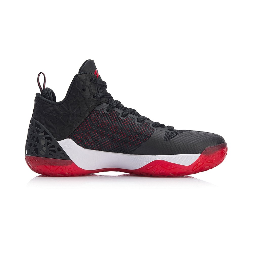 Li Ning 2018 Wade Fission IV 4 Men s Professional Basketball Sneakers Black Red