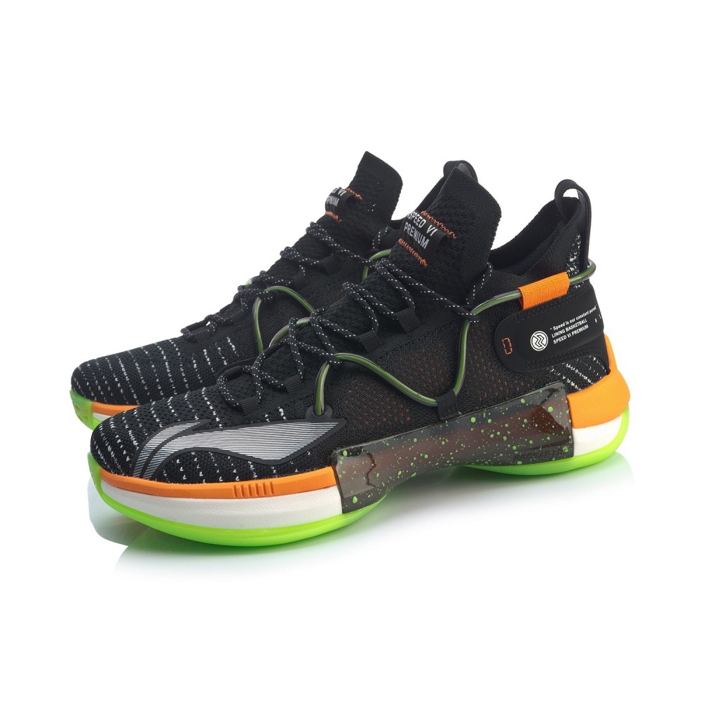 Li-Ning 2019 CJ MCCOLLUM SPEED VI Premium Baseketball Sneakers - Black