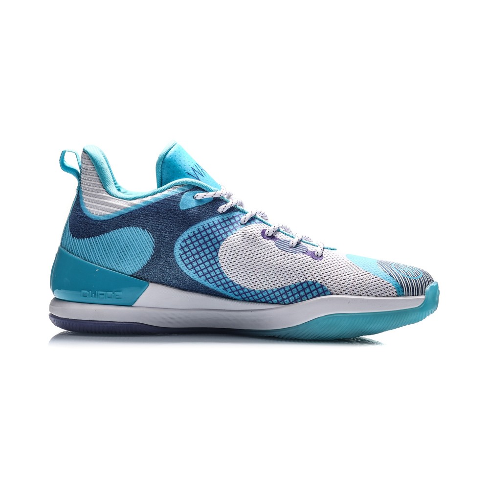 2020 Li-Ning Wade Professional Men's Basketball Game Shoes - White/Blue