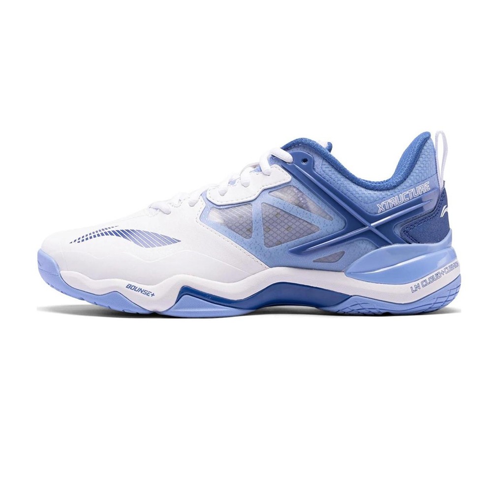 Li-Ning Sonic Boom OP Men's Low Badminton Shoes - White/Blue
