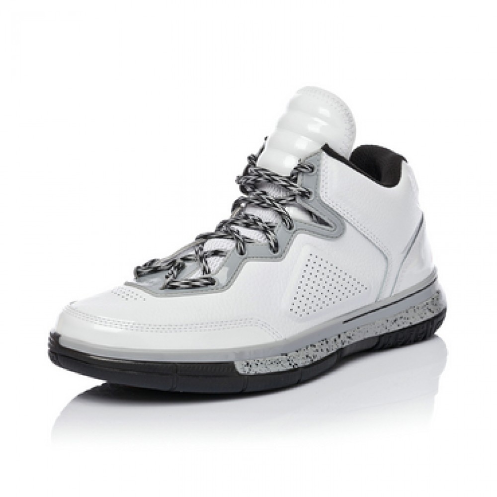 Li Ning WoW Way of Wade 305 Basketball Sneakers - White/ Grey 