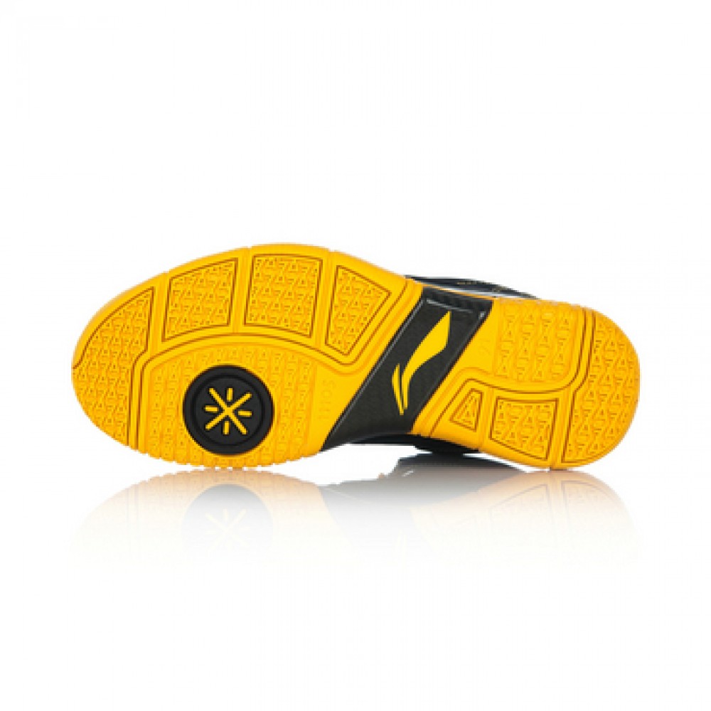 Li Ning WoW Way of Wade Caution Basketball Sneakers - Black/Yellow 
