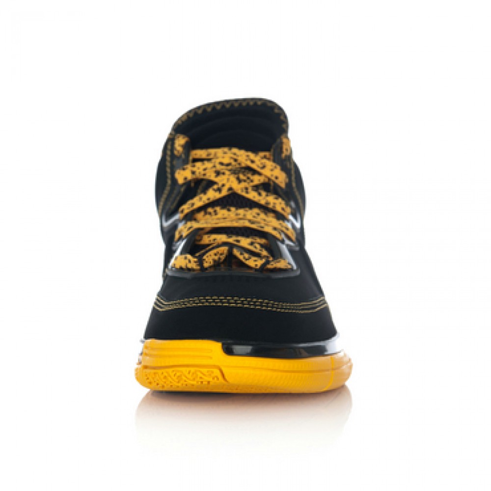 Li Ning WoW Way of Wade Caution Basketball Sneakers - Black/Yellow 