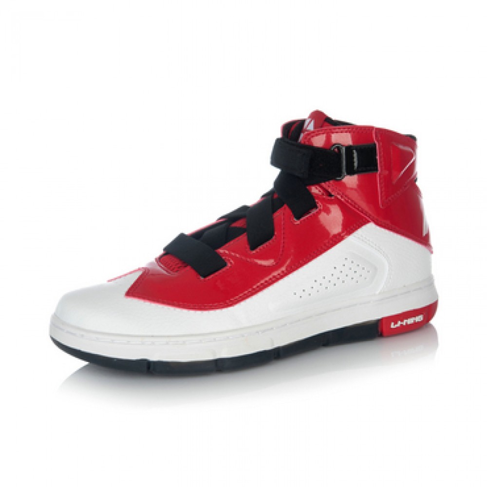 Li Ning Wade Gentleman Assassin Mid Lifestyle Basketball Sneakers - White/Red/Black 