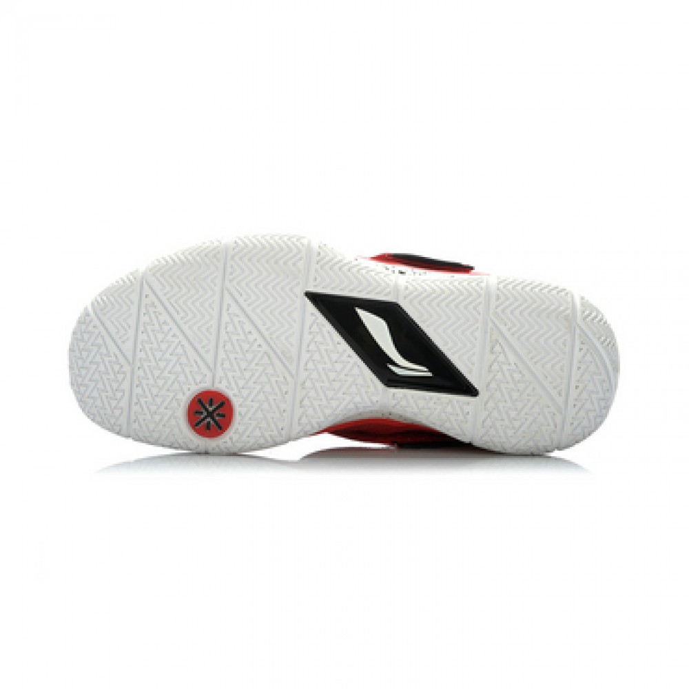 Li Ning WoW 3.0 Wade 808 professional men's basketball game shoes-Black/Red 