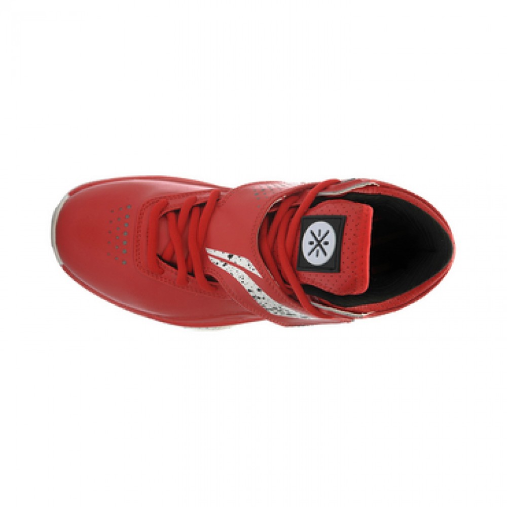 Li Ning WoW 3.0 Wade 808 professional men's basketball game shoes-Black/Red 
