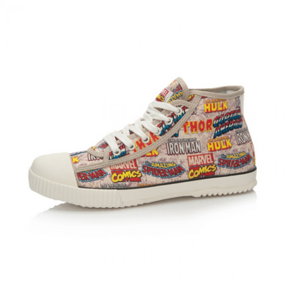 Marvel Comics x Li-Ning Mens Classic Mid Canvas Shoes