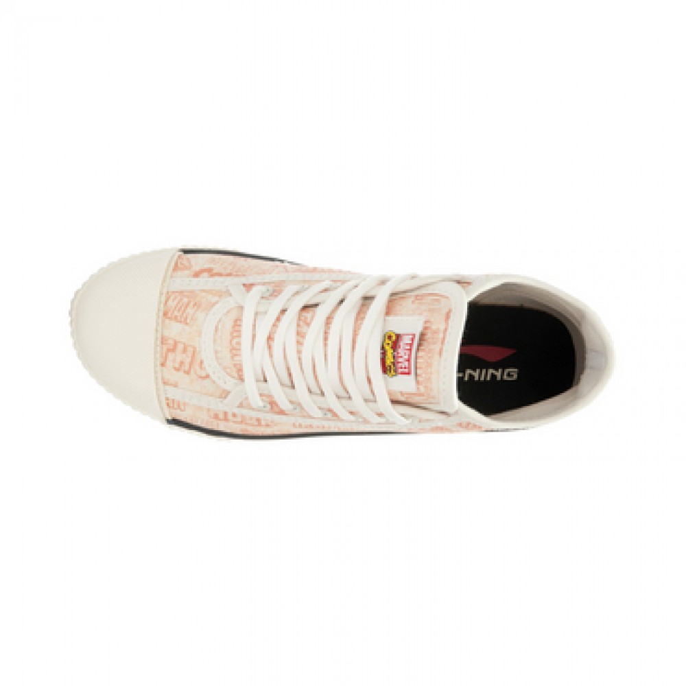 Marvel Comics x Li-Ning Women's Retro Canvas Shoes - White/Red