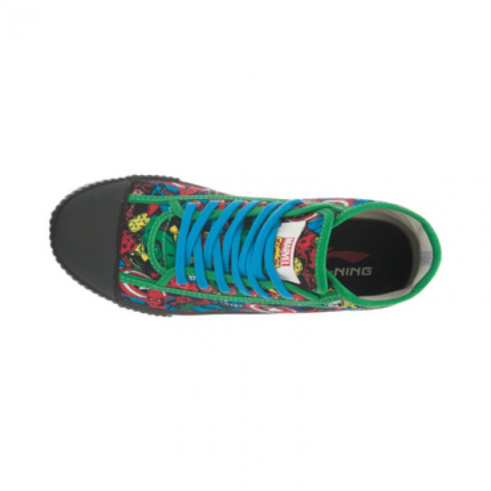 Marvel Comics x Li-Ning Women's Retro Canvas Shoes - Green/Black