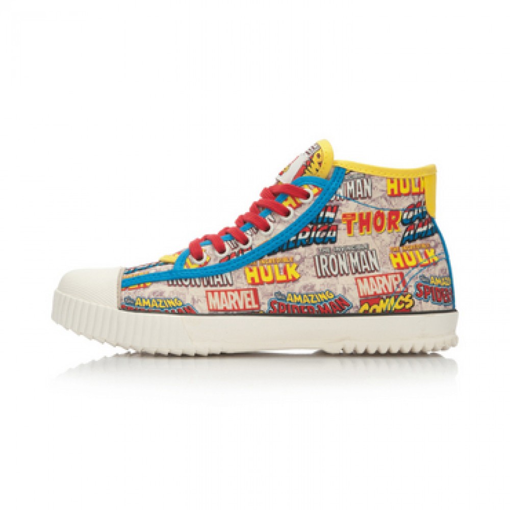 Marvel Comics x Li-Ning Women's Retro Canvas Shoes - Blue/White