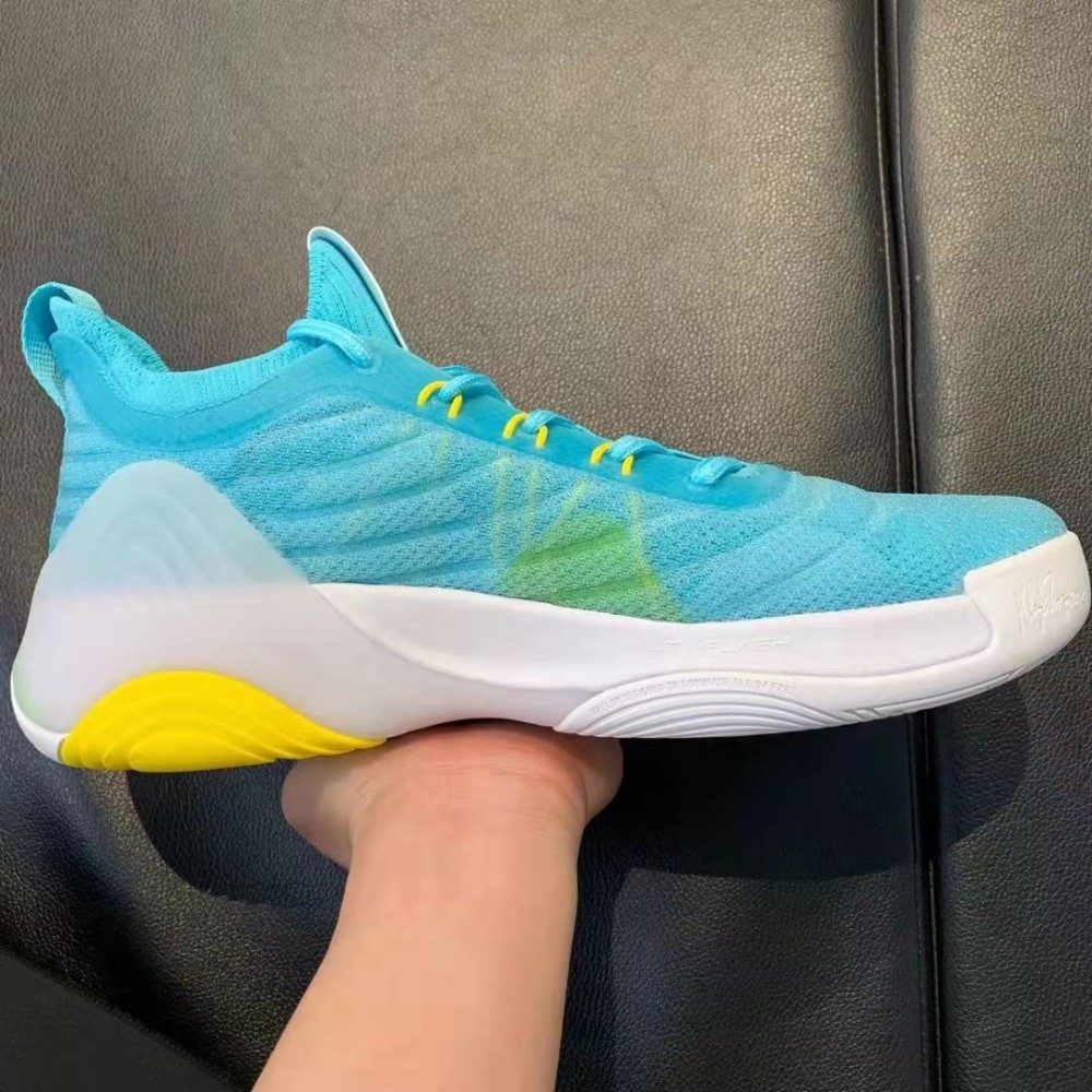 Anta 2021 KT6 Klay Thompson Low Basketball Sneakers - Blue