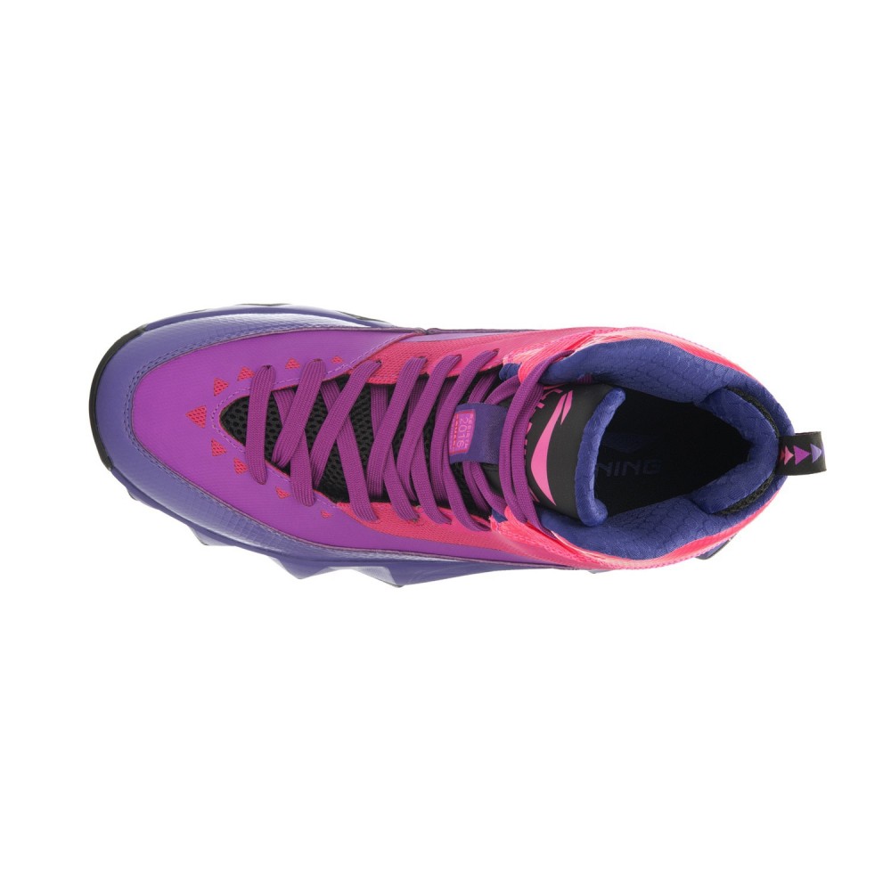 Li-Ning Rebirth Rainbow Mens High Top Outdoor Basketball Shoes - Purple/Red/Black