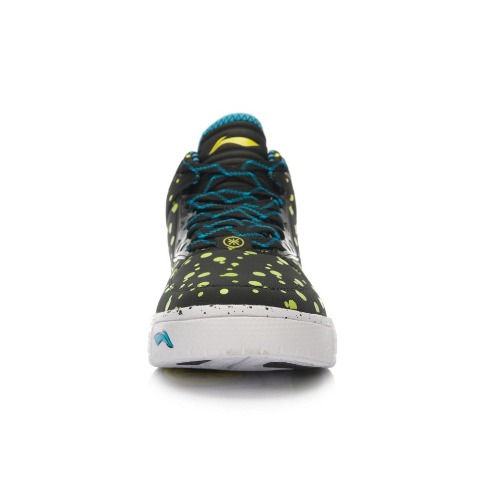 LiNing 2016 Wade MidCut Basketball Culture Shoes Black/Yellow