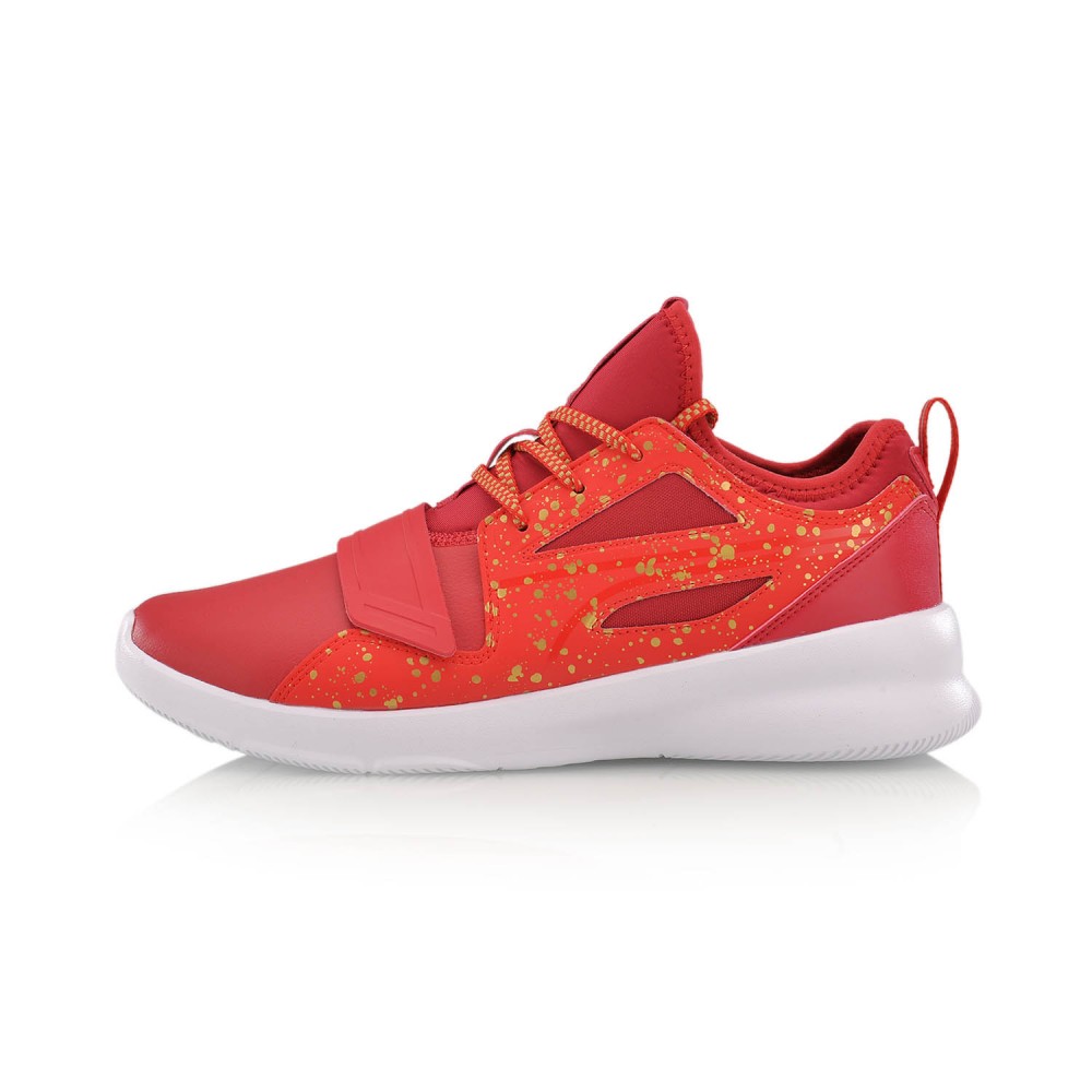 red white basketball shoes