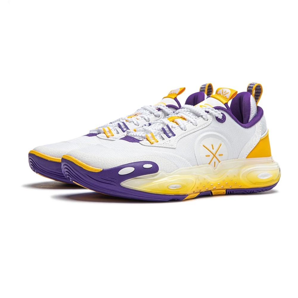 Way of Wade All City 12 Kids Youth Boys Basketball Shoes White Yellow