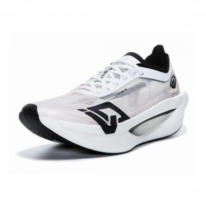 Erke 2025 Feiyi 飞乙 Men's Marathon Racing Running Shoes - White/Black