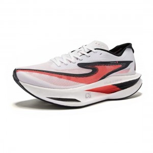 Erke Infinite 4.0 Men's Marathon Racing Shoes - White/Red/Black