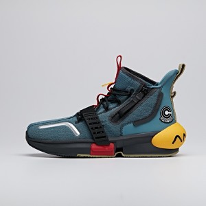 2020 Dragon Ball Super "Trunks" Lovers Anta Basketball Culture Sneakers - Deep Blue/Yellow/Red/Black