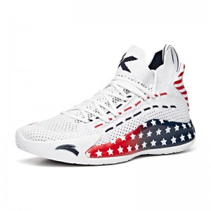 Anta KT5 Klay Thompson "Stars and Stripes" Low Basketball Sneakers - White/Red