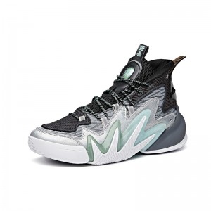 Anta Men's Shock The Game 4.0 "Frenzy" 2020 New Basketball Sneakers - Silver/Gray/Black