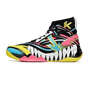 Anta KT6 Disruptive X Marvel VENOM Basketball Sneakers - Black/Yellow/Pink