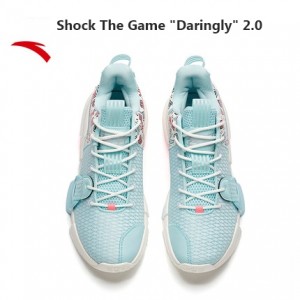Anta 2021 Shock The Game "Daringly" 2.0 Men's Basketball Shoes - Blue/White