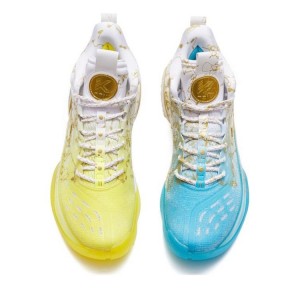  Anta KT7 Pro Klay Thompson Basketball Sneakers - Blue/White/Gold