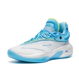  Anta KT8 Klay Thompson Basketball Sneakers - White/Blue/Yellow