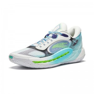 Anta Shock Wave 6 Men's Basketball Shoes - White/Blue