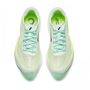 Anta C202 6 Men's Marathon Racing Shoes - White/Water Green